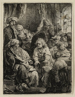KG 03572
<br/>
Jozef vertelt zijn droom aan Jacob (B 37)
<br/>
<em>Rembrandt (1606-1669)</em>